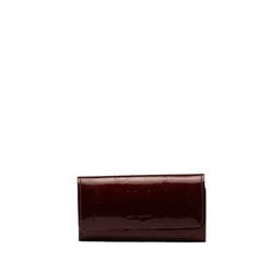 Louis Vuitton Vernis Multicle 4 Key Case M91542 Rouge Fauvist Red Patent Leather Women's LOUIS VUITTON