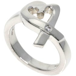 Tiffany Loving Heart 1P Diamond Ring Silver Women's TIFFANY&Co.