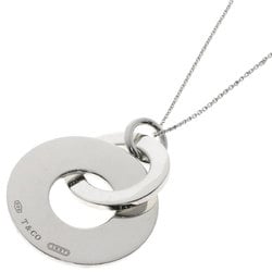 Tiffany Double Circle Large Necklace Silver Women's TIFFANY&Co.
