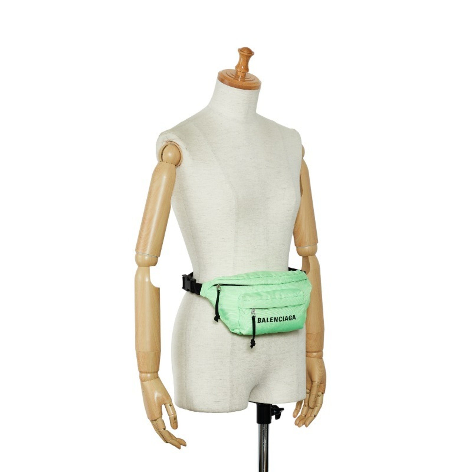 Balenciaga Waist Bag Body 569978 Light Green Nylon Women's BALENCIAGA