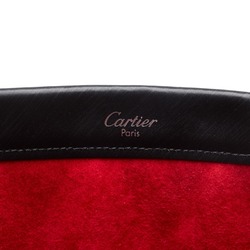 Cartier Trinity Handbag Black Gold Leather Ladies CARTIER