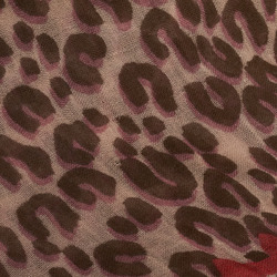 Louis Vuitton Leopard Scarf Stole Pink Cashmere Silk Women's LOUIS VUITTON