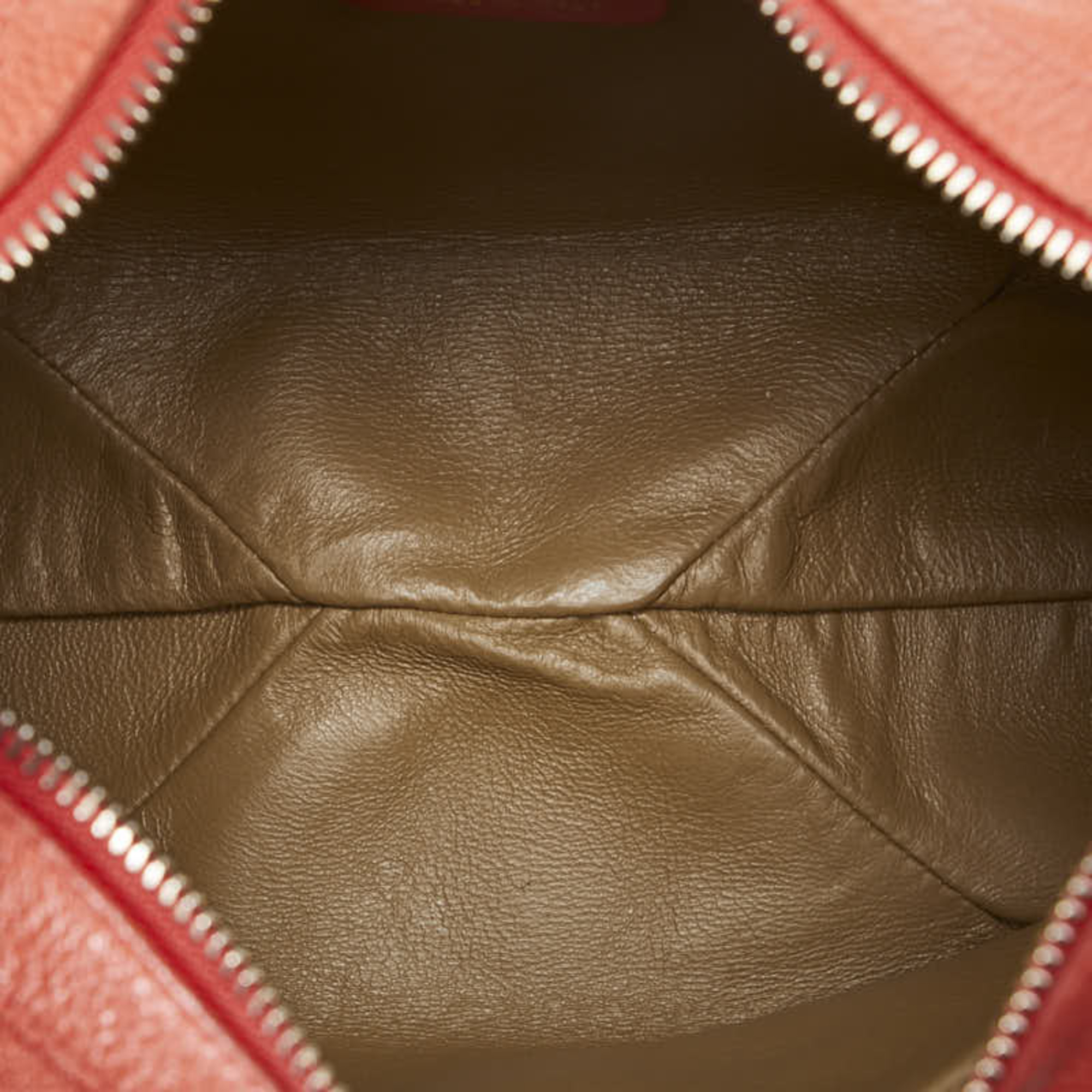 BVLGARI One Shoulder Bag Pink Leather Ladies