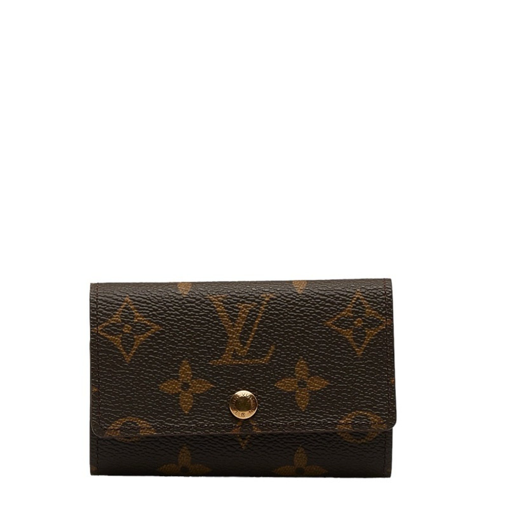 Louis Vuitton Monogram Multicle 6 Key Case M62630 Brown PVC Leather Women's LOUIS VUITTON