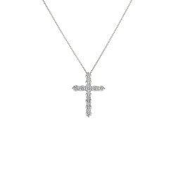 Tiffany Cross Large PT950 Necklace