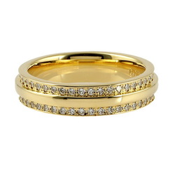 Tiffany Narrow T K18YG Yellow Gold Ring