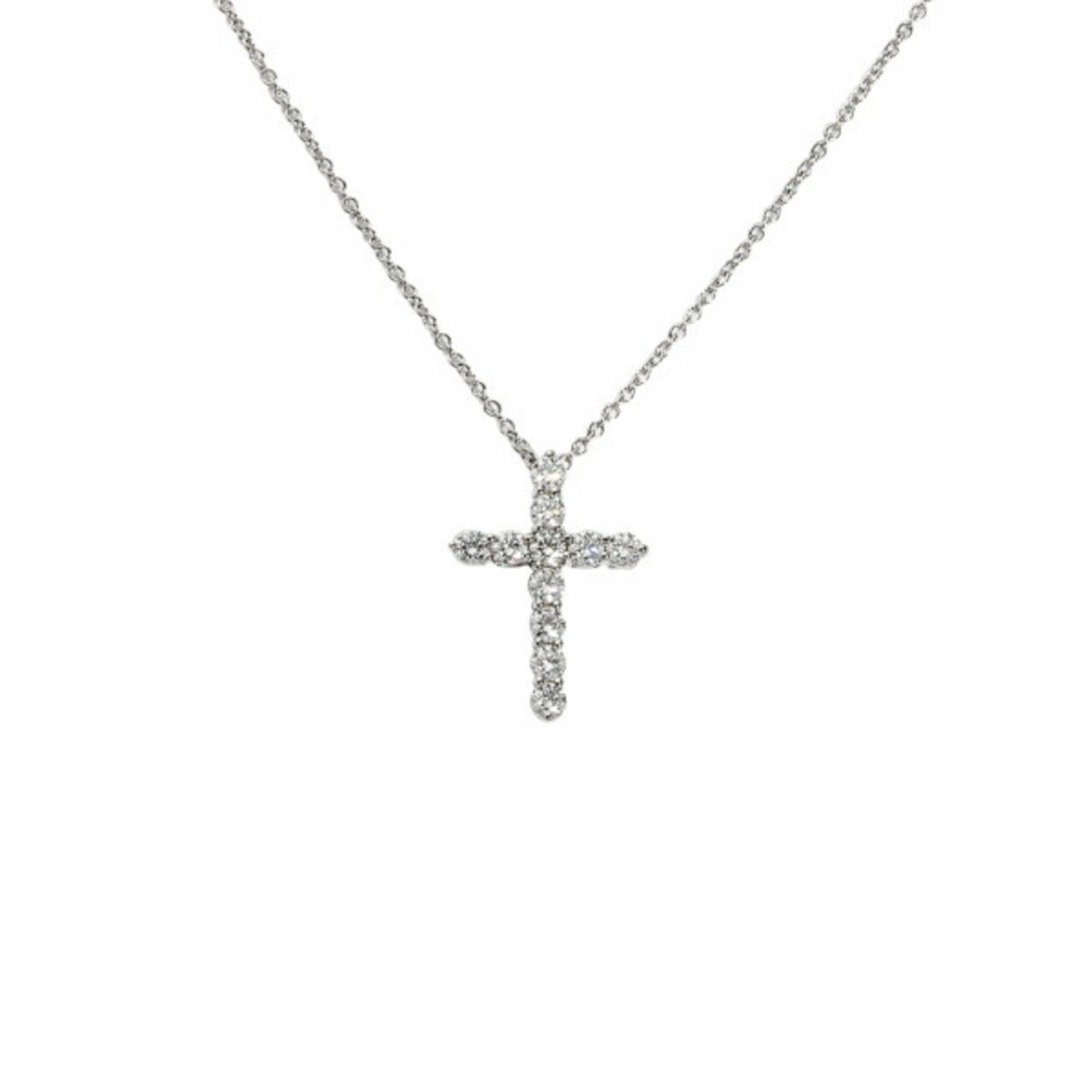 Tiffany Cross Small PT950 Necklace