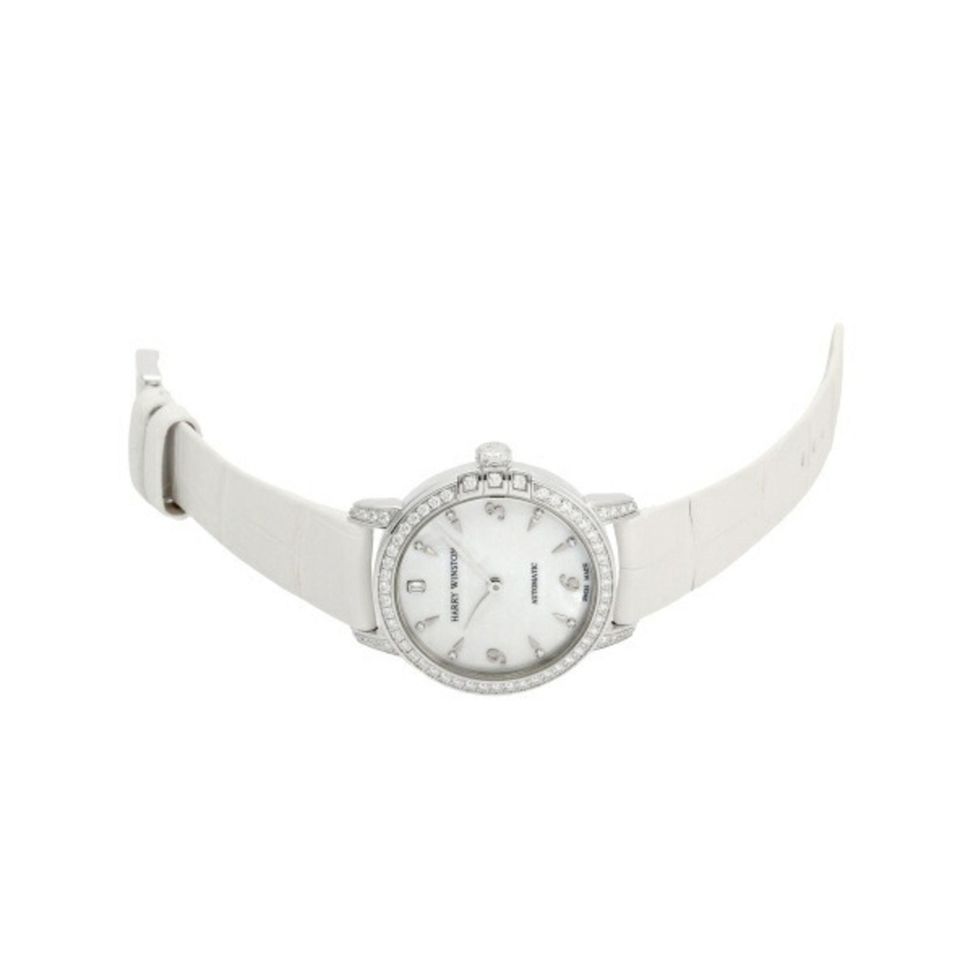 HARRY WINSTON Midnight Automatic 29mm MIDAHM29WW001 White Dial Watch Ladies