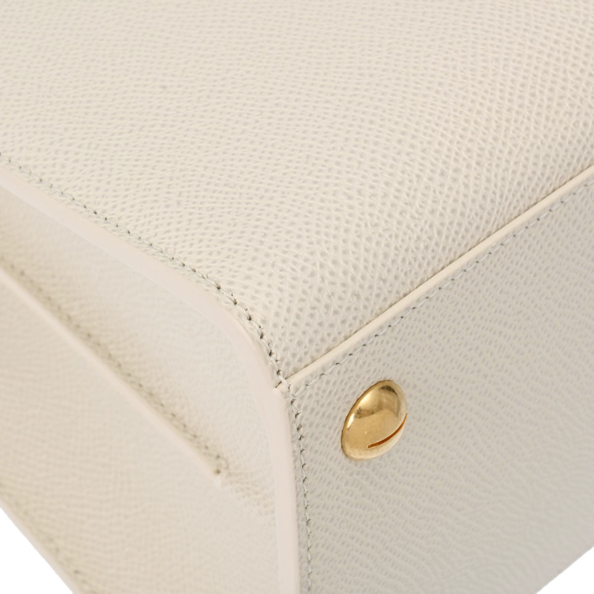 CHRISTIAN DIOR Montaigne White M9321UMBA Women's Leather Handbag