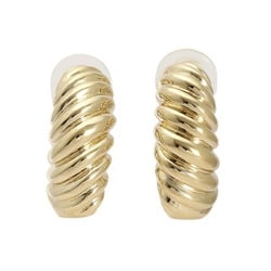 Cartier K18YG yellow gold earrings