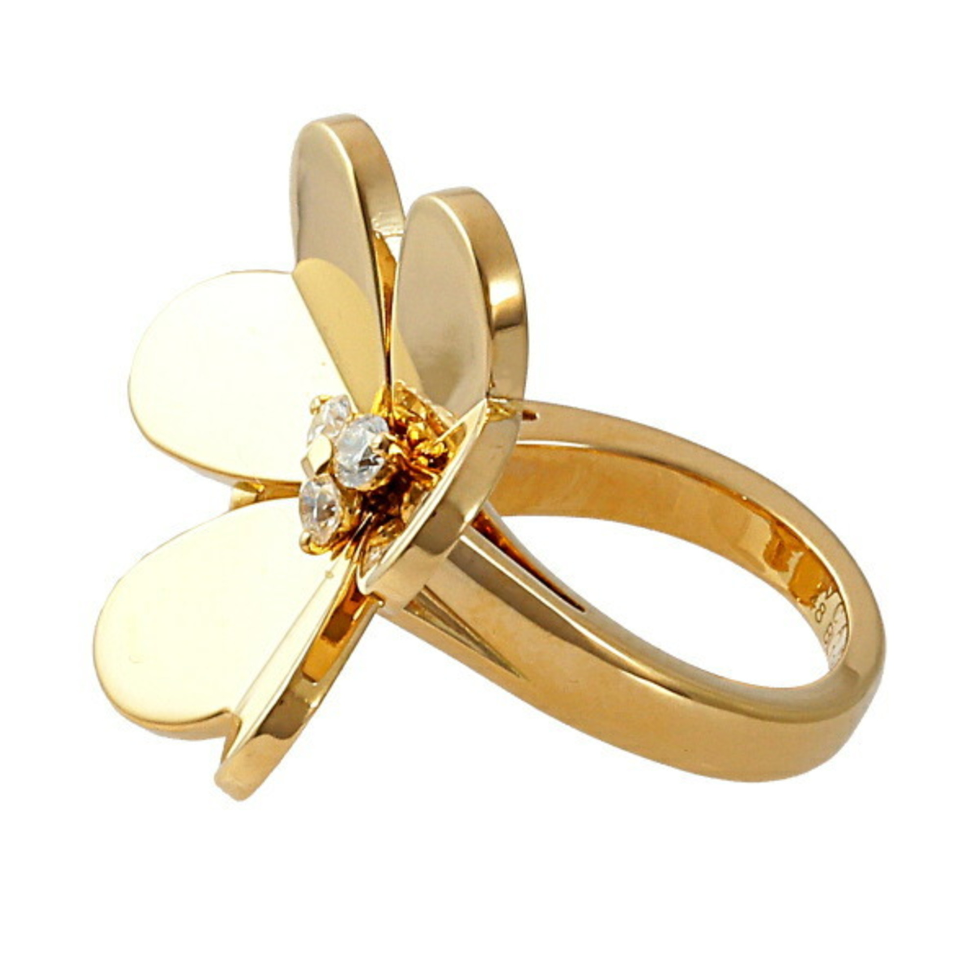 Van Cleef & Arpels Frivole Entre Les Doors Ring K18YG Yellow Gold