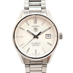Tag Heuer Carrera Caliber 5 Watch Stainless Steel TAG HEUER WAR211B-4 Men's Silver