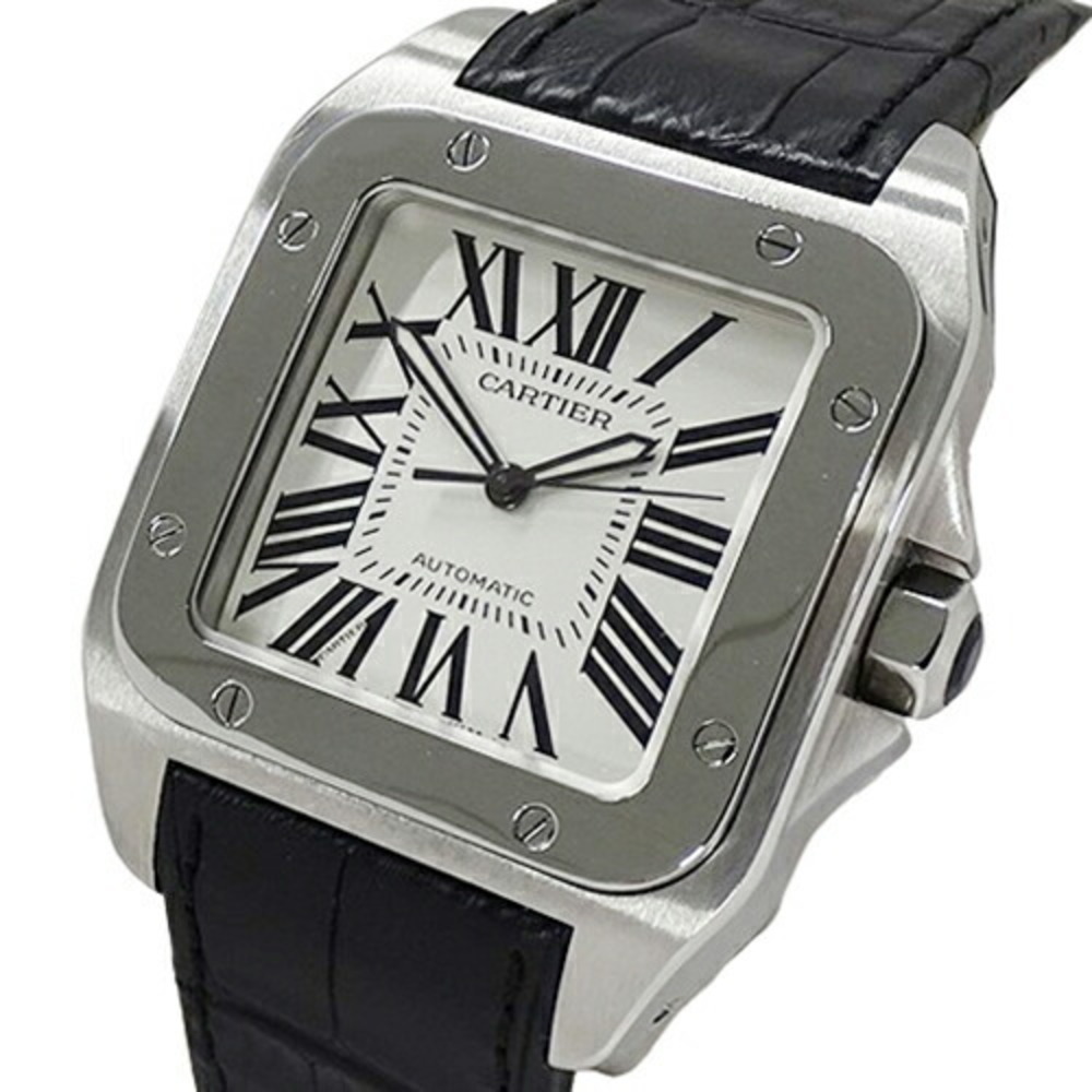 Cartier Watch Men s Santos 100 LM Automatic AT Stainless Steel SS