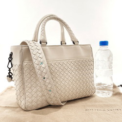 Bottega Veneta Intrecciato 2WAY Handbag Leather BOTTEGAVENETA Women's White