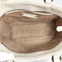 Bottega Veneta Intrecciato 2WAY Handbag Leather BOTTEGAVENETA Women's White