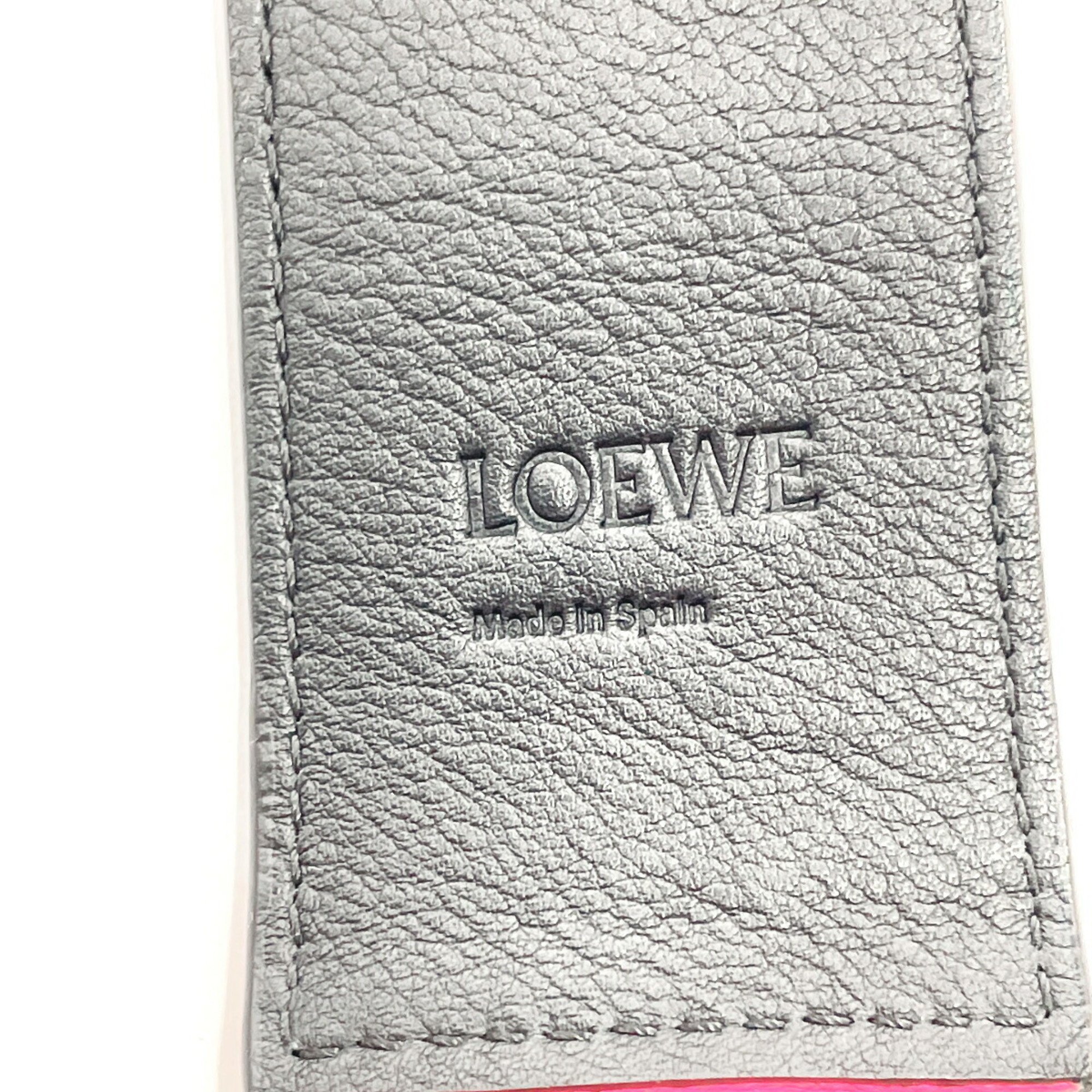 LOEWE Degrade Puzzle Strap Shoulder Leather Women's Pink
