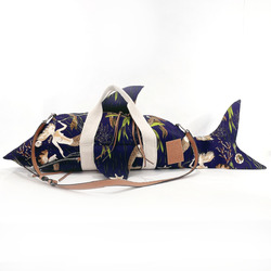 LOEWE Shark Bag Paula's Ibiza Collaboration Handbag Canvas B623AC7X01 Women's Navy