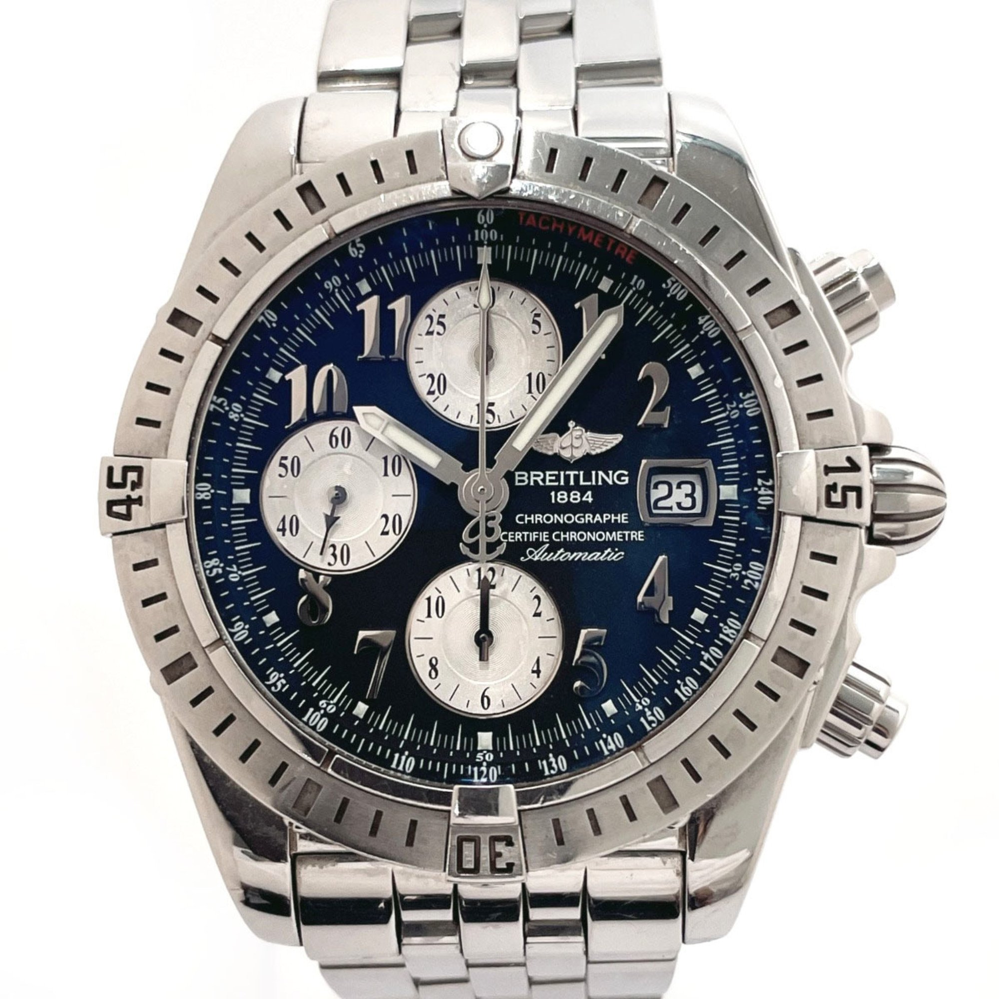 Breitling Chronomat Evolution Watch Stainless Steel BREITLING A156B21PA A13356 Men's Silver