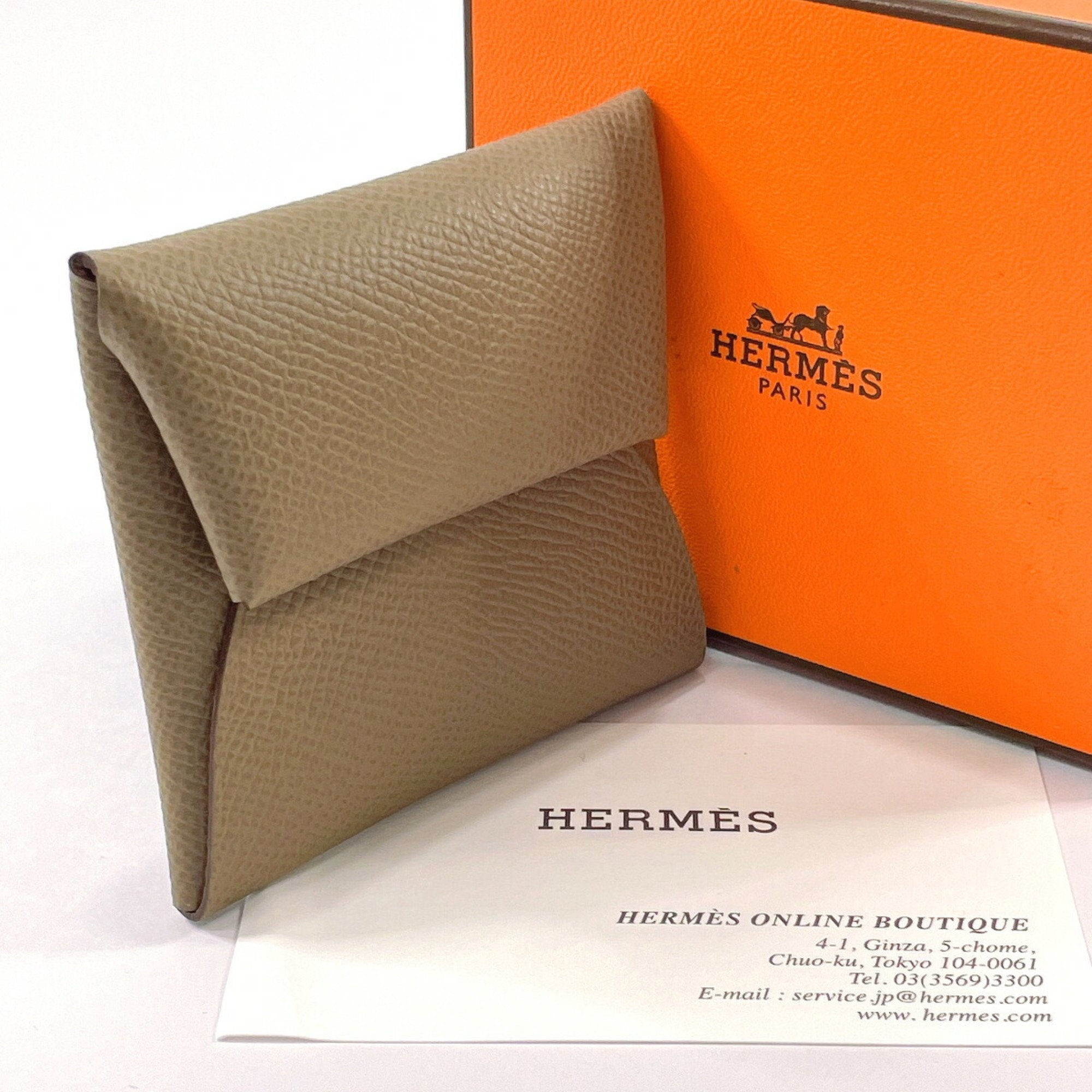 Hermes Bastia Coin Case Vaux Epson HERMES Ladies Brown