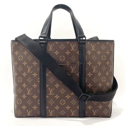 Louis Vuitton Weekend Tote PM 2WAY Bag Monogram Macassar LOUIS VUITTON M45734 Men's Brown