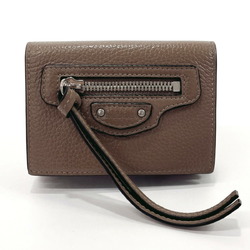 Balenciaga Neo Classic Mini Trifold Wallet Leather BALENCIAGA 640107 Women's Brown