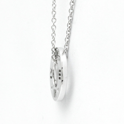 Tiffany Atlas Pierced Diamond Necklace White Gold (18K) Diamond Men,Women Fashion Pendant Necklace (Silver)