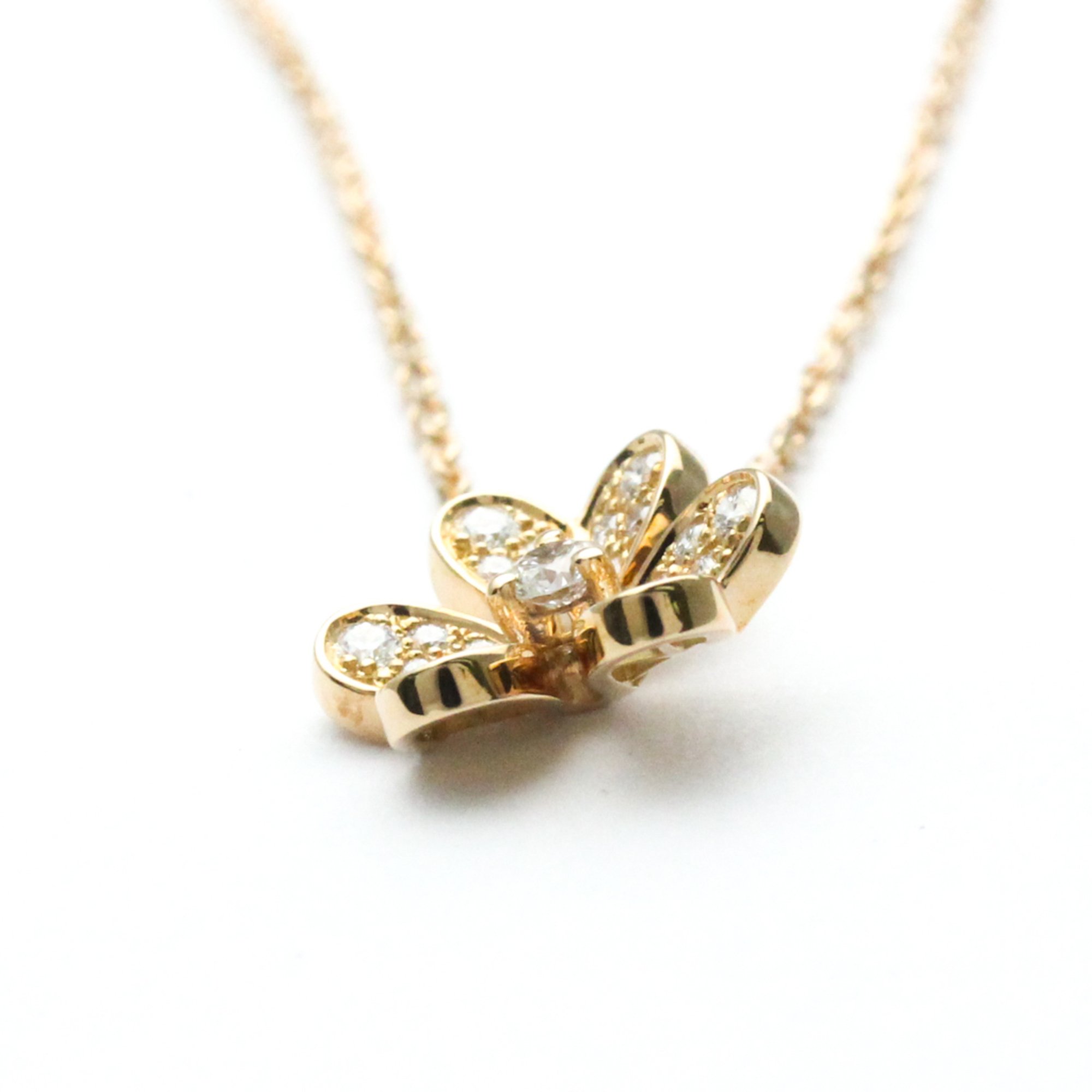 Van Cleef & Arpels Frivole VCARP7RI00 Pink Gold (18K) Diamond Men,Women Fashion Pendant Necklace Carat/0.22 (Pink Gold)