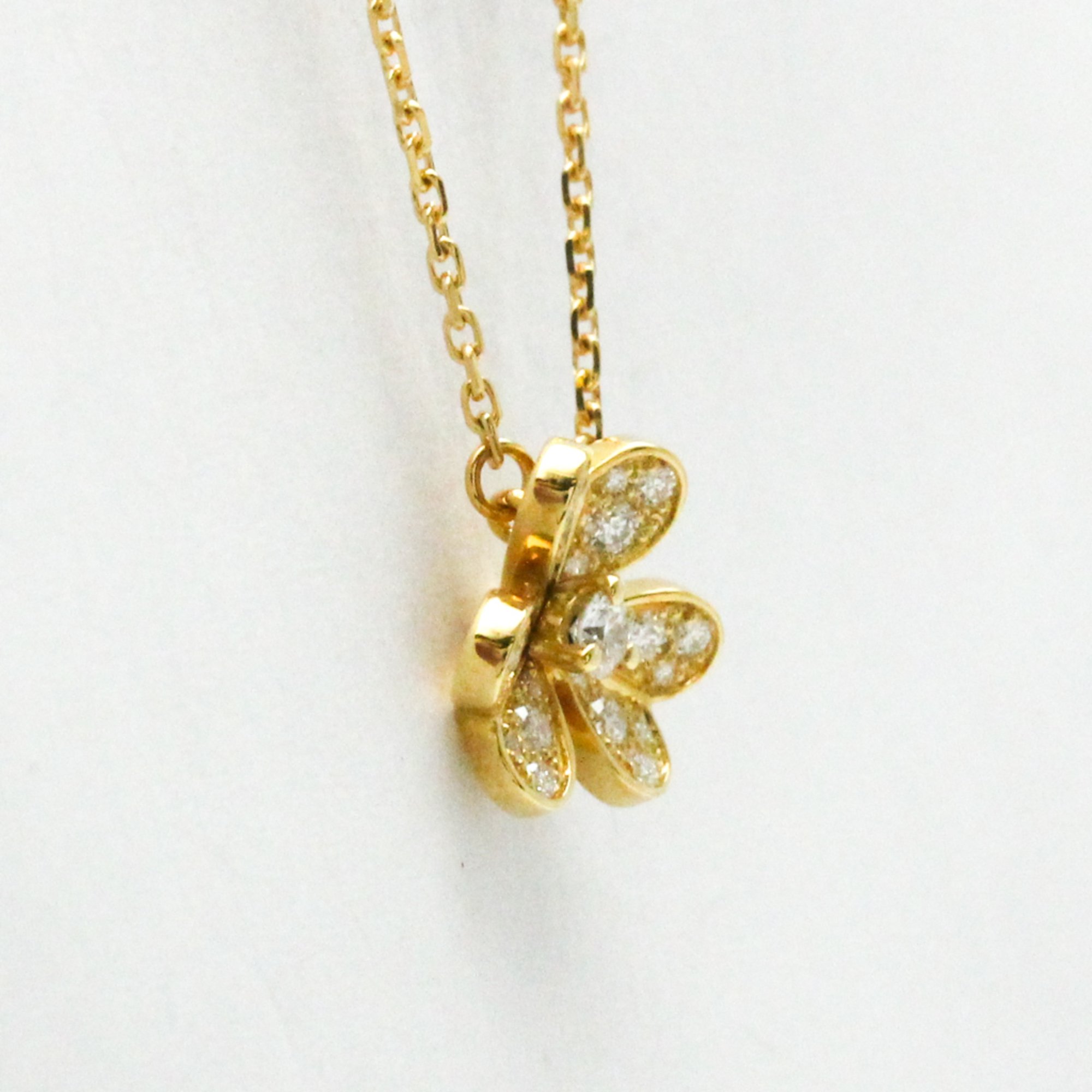 Van Cleef & Arpels Frivole VCARP24000 Yellow Gold (18K) Diamond Men,Women Fashion Pendant Necklace Carat/0.22 (Gold)