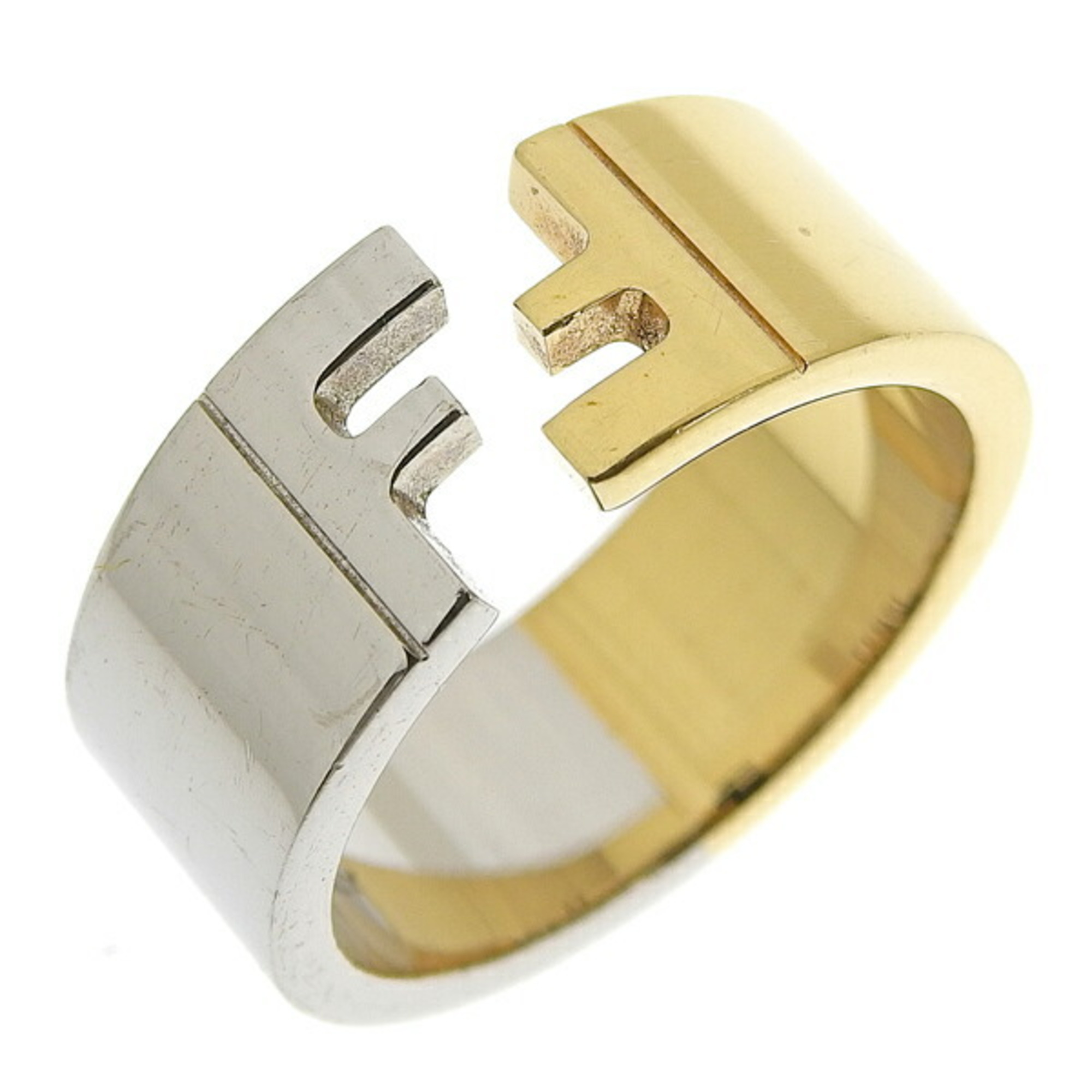 Fendi gold and 2024 silver ring