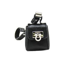 Celine Leather Handbag Charm Black Gancini IX 22-5751