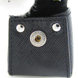 Celine Leather Handbag Charm Black Gancini IX 22-5751