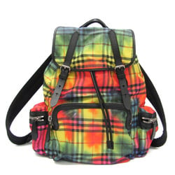 Burberry Rainbow Tie Dye 4077887 Women,Men Nylon,Leather Backpack Black,Multi-color