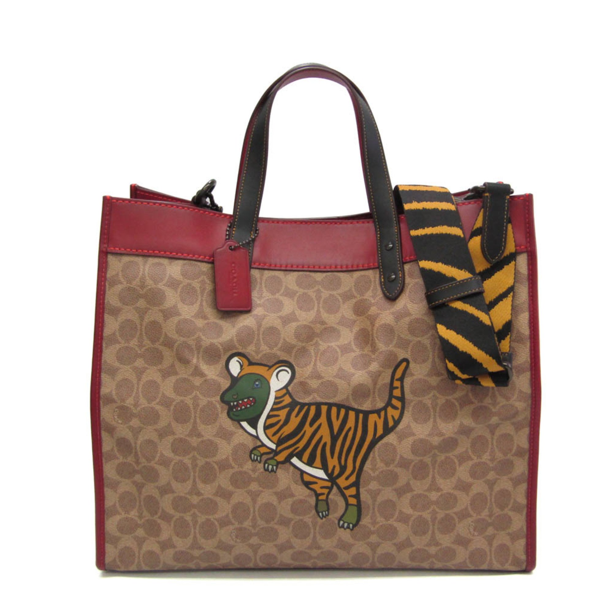 coach tiger tote bag