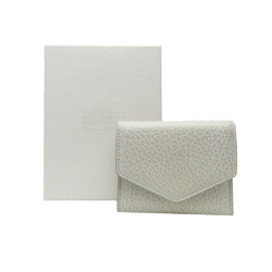 Maison Margiela S56UI0136 Men,Women Leather Wallet (tri-fold) Light Gray