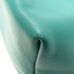 Miu Miu Logo Women's Leather Shoulder Bag Green