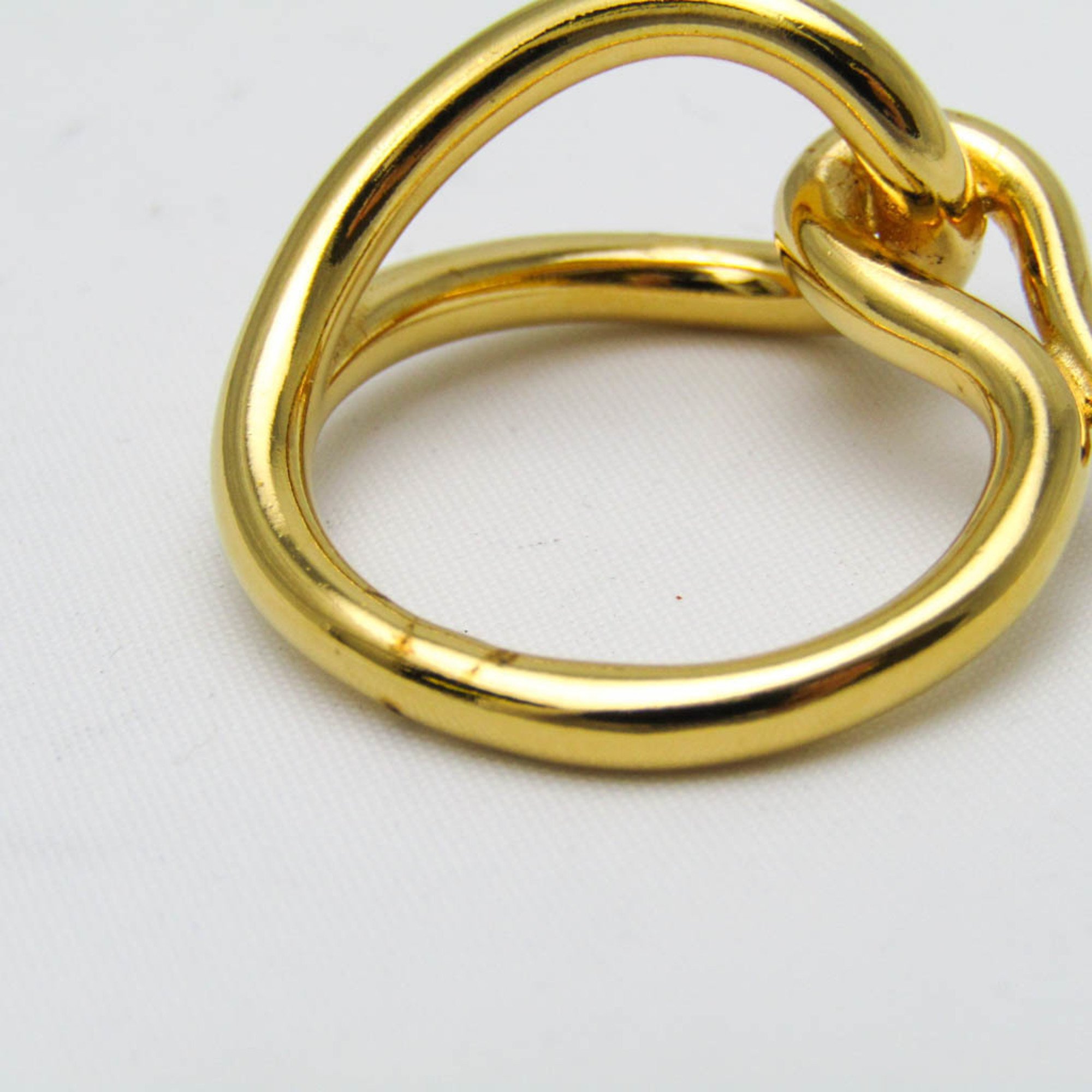 Hermes Metal Scarf Ring Gold jumbo