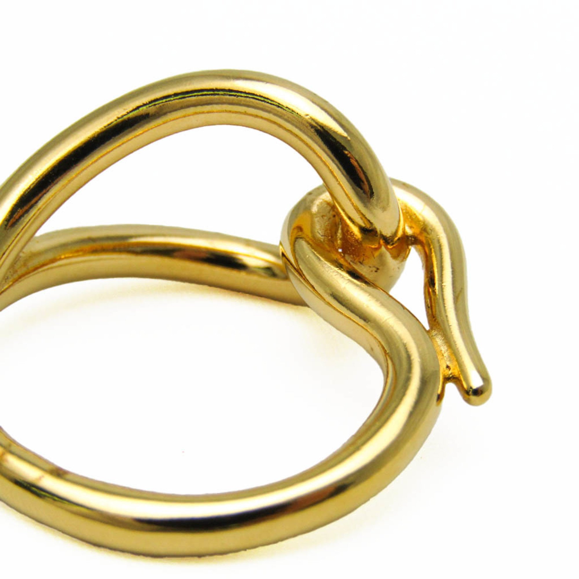 Hermes Metal Scarf Ring Gold jumbo