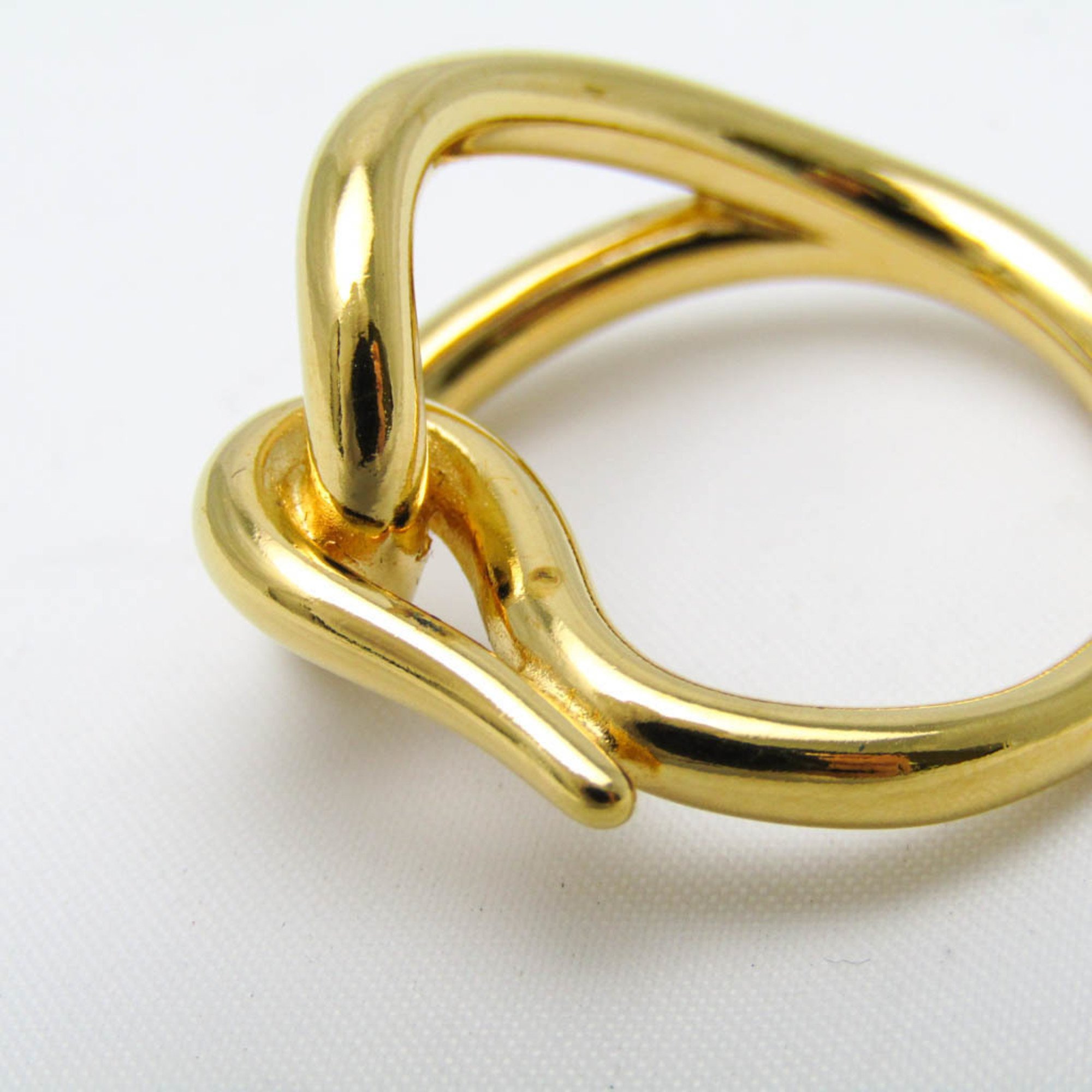 Hermes Metal Scarf Ring Gold jumbo