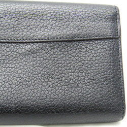 Louis Vuitton Taurillon Portofeuil Capsine M61248 Women's  Taurillon Leather Long Wallet (bi-fold) Noir