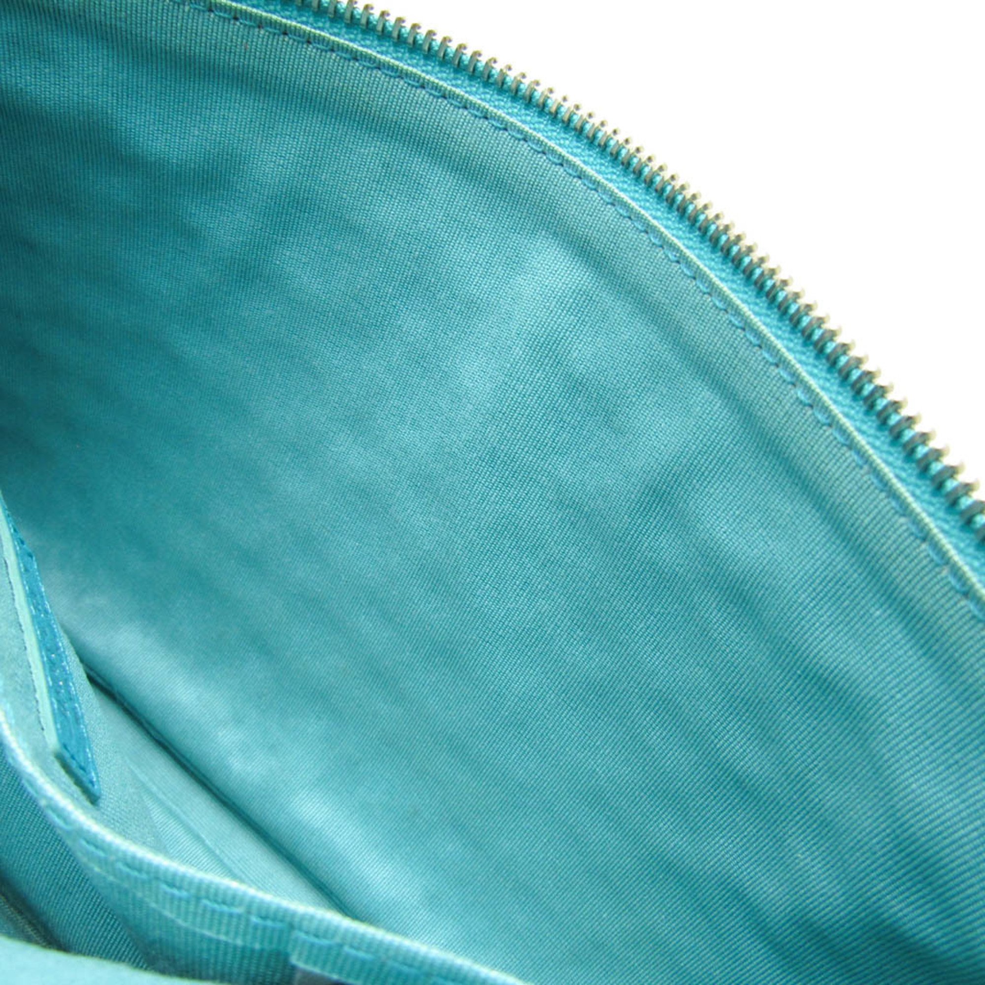Jimmy Choo ZENA Women's Leather Studded Clutch Bag Green