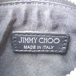 Jimmy Choo NANCY Key Case Women's Leather Coin Purse/coin Case Black,Gray,Silver
