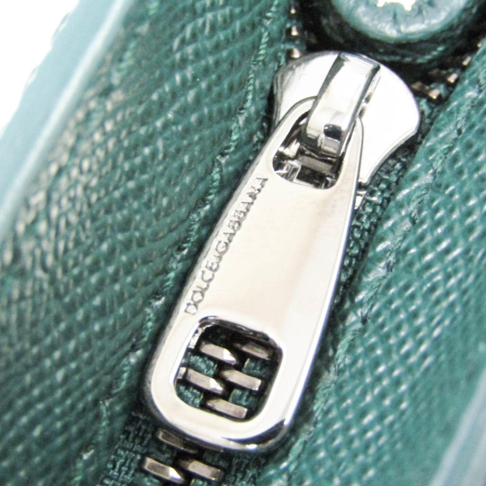 Dolce & Gabbana Men's Leather Briefcase Dark Green
