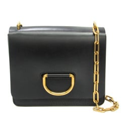 Burberry Compact Chain Shoulder Bag Women's Leather Shoulder Bag Black