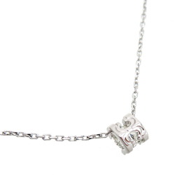 Cartier C de Diamond Women's Necklace 750 White Gold