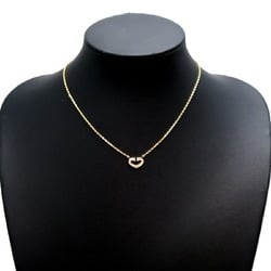 Cartier C Heart Diamond Ladies Necklace 750 Yellow Gold