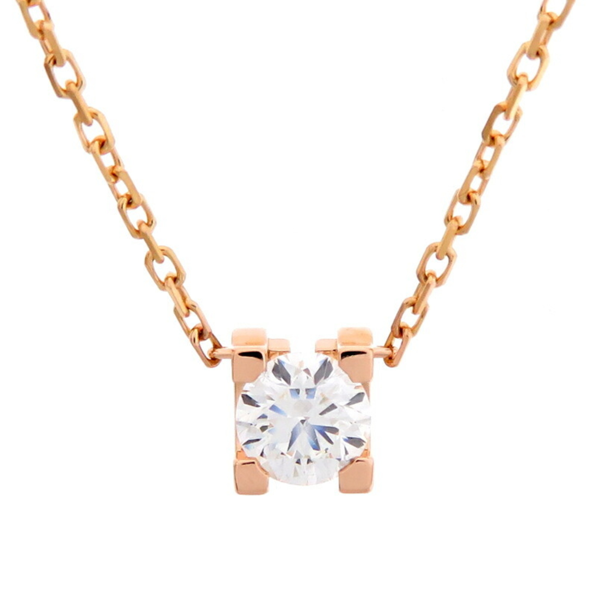 Cartier C de Diamond Ladies Necklace N7413800 750 Pink Gold