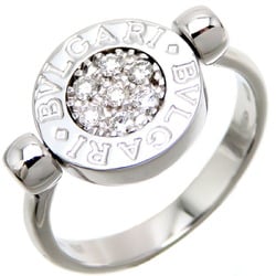 Bulgari 750WG Bvlgari Flip Women's Ring 750 White Gold No. 7.5