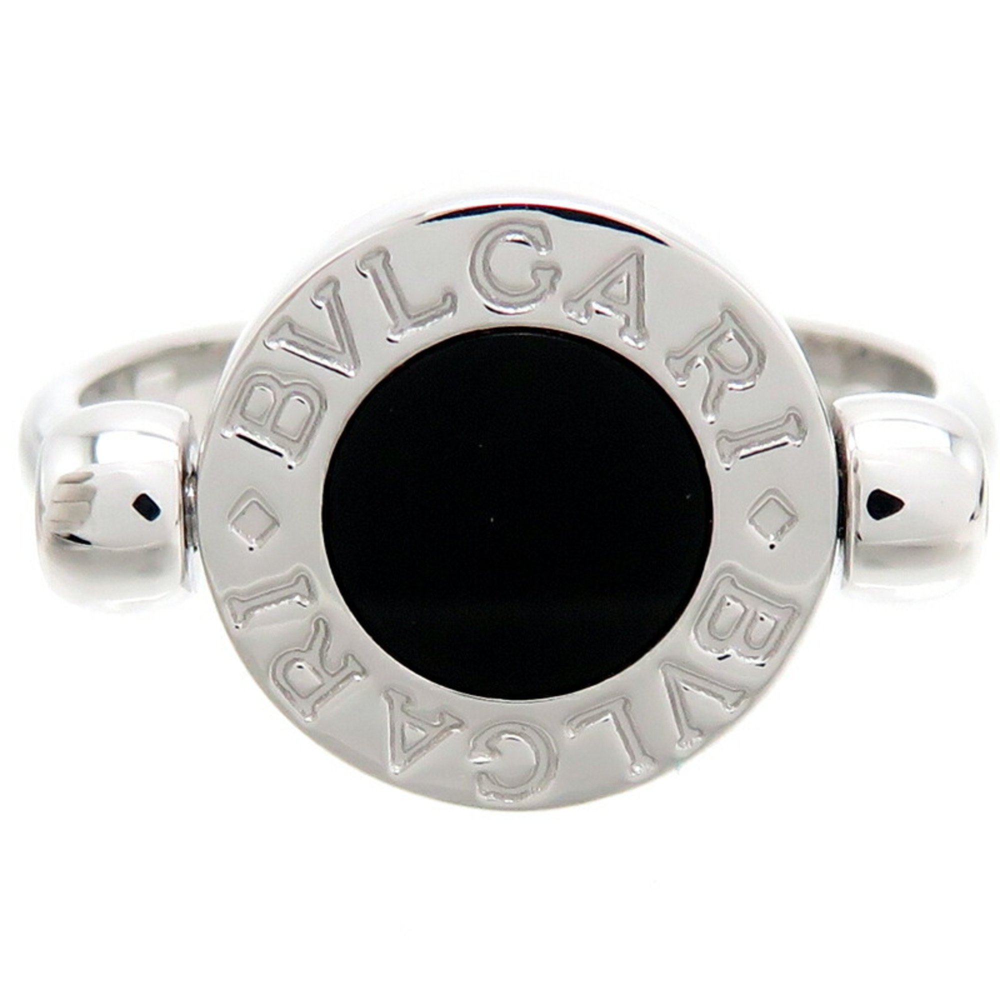 Bulgari 750WG Bvlgari Flip Women's Ring 750 White Gold No. 7.5