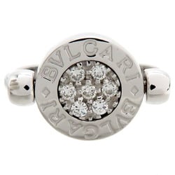 Bulgari 750WG Bvlgari Flip Women's Ring 750 White Gold No. 7.5