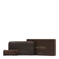 Gucci long wallet brown leather ladies GUCCI